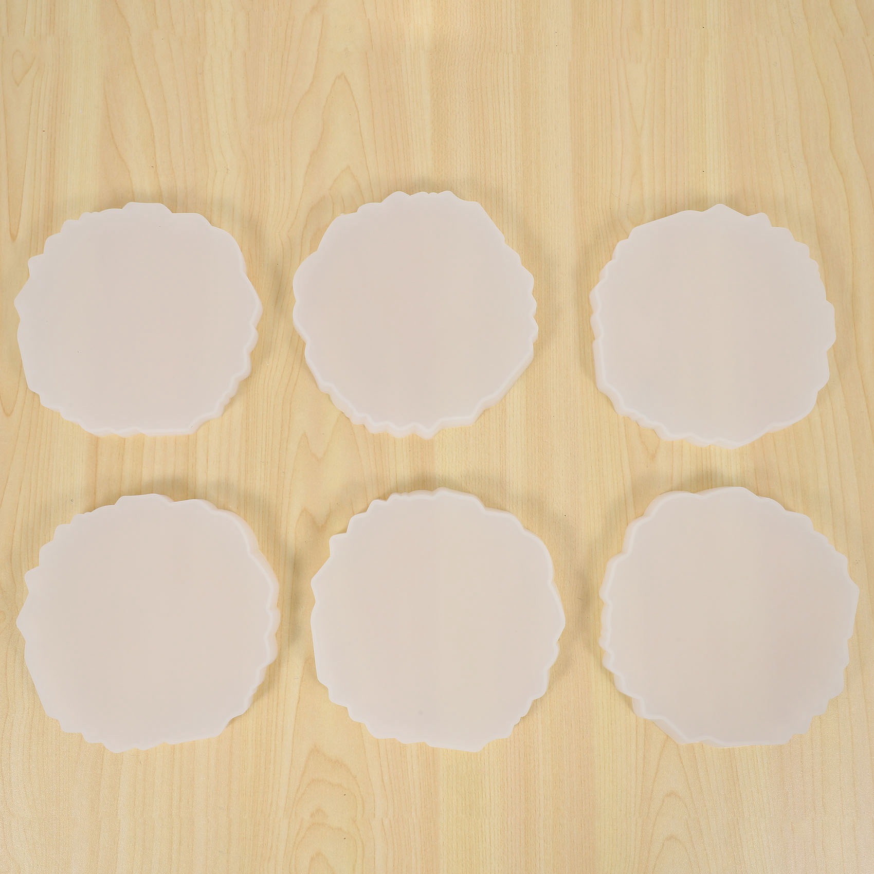Geode Mold Silicone - A58Z 6-częściowy zestaw form do podkładek