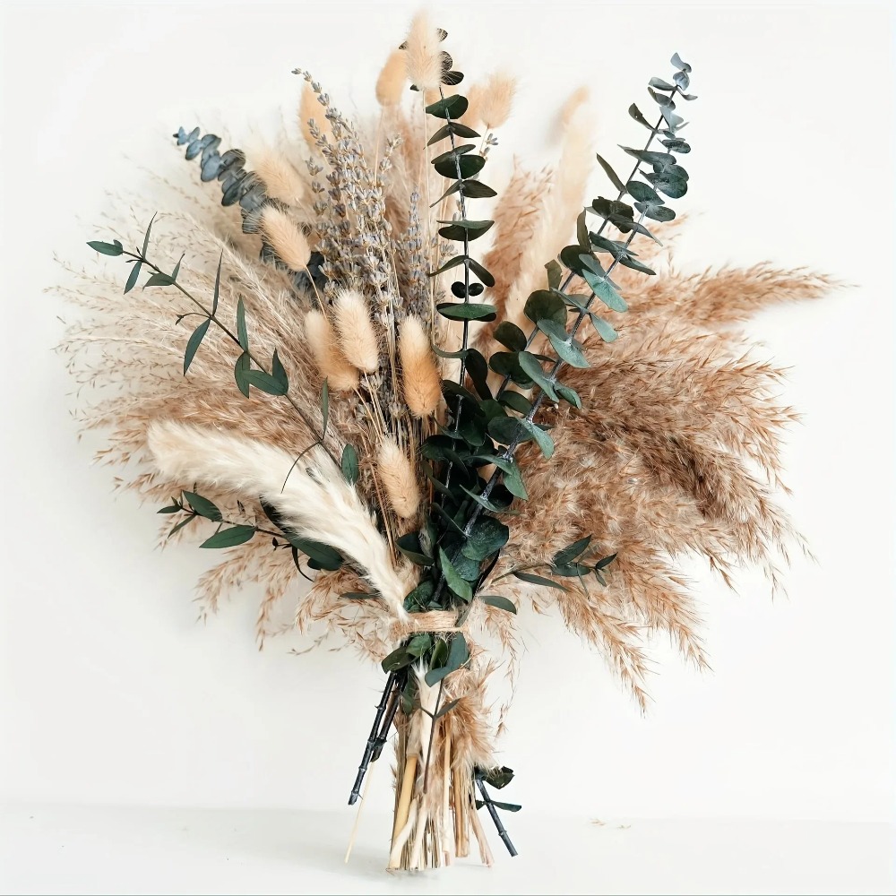 Dried Flower Bulk - 80 Sztuk Naturalnych Suszonych Kwiatów Bukiet