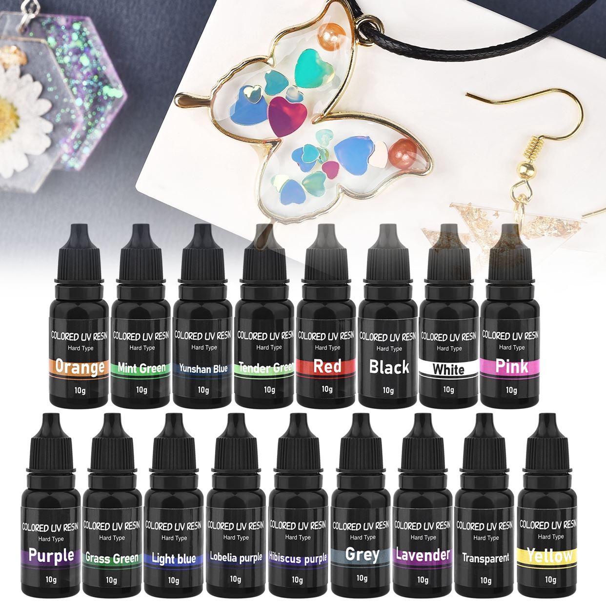 Epoxy Uv Resin Kit - 10g kolorowy klej UV żywica epoksydowa