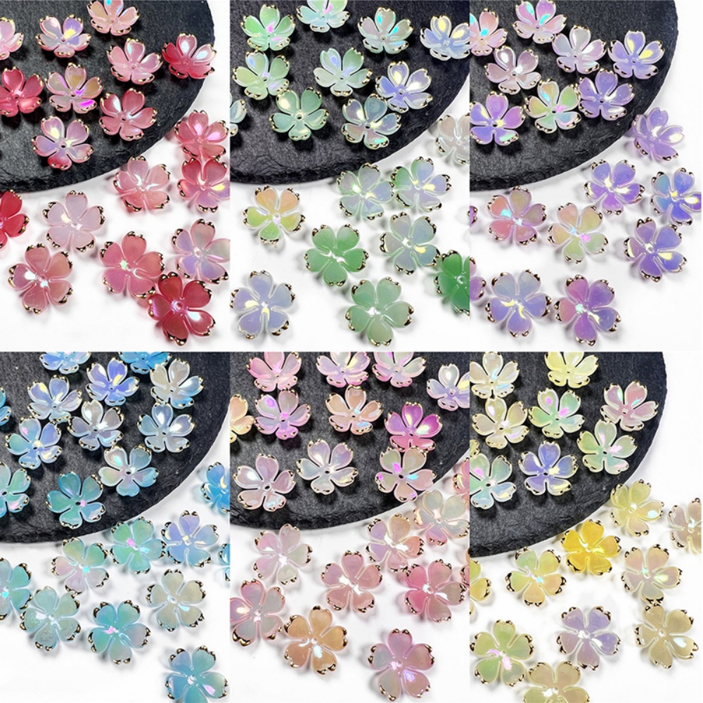 Flower Preservation Resin - 50 szt./zestaw 19mm Akrylowe Koraliki w