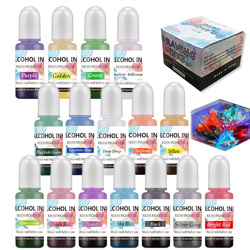 Zestaw atramentów Alkohol Żywi – Resin Dye Alcohol recenzja i cena